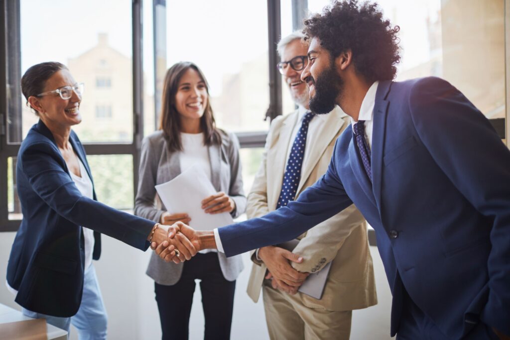 business meeting handshake